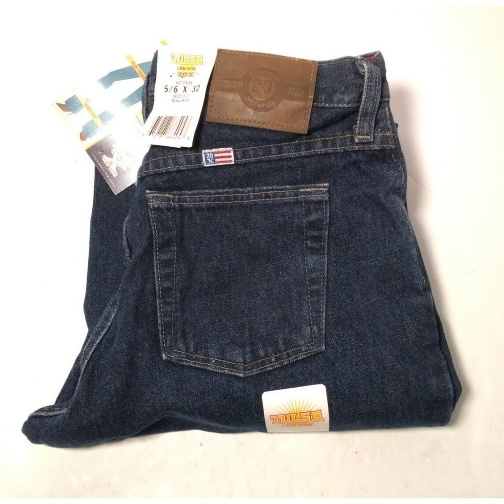 Wrangler 20X TULSA Low Rise Jeans Slim Fit Boot Cut Women's 5/6  (28x32)
